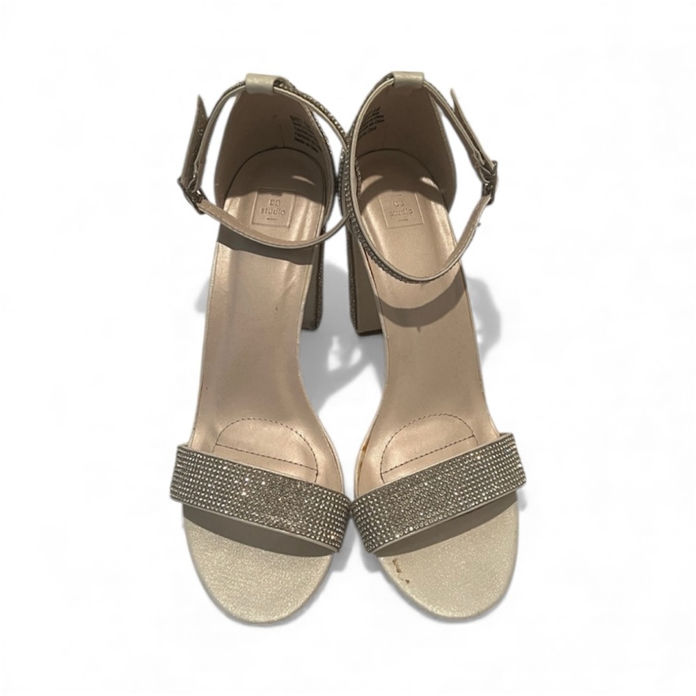 DB Studio Crystal Block Heels - Picture 3 of 6